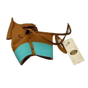 New Fossil Tan Leather Horse w Fringe Mane Hanging Bag Charm Dangle Accessory